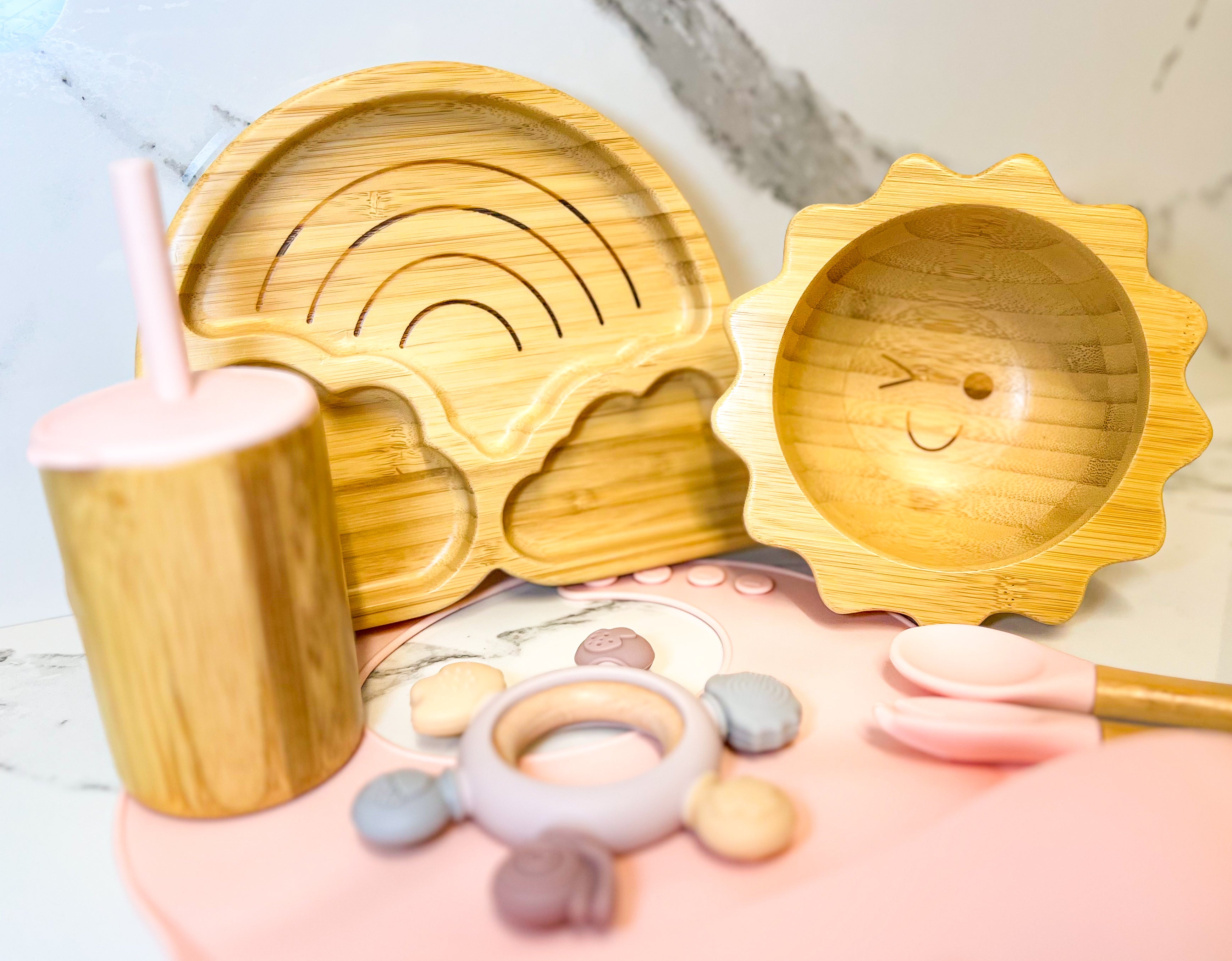 Rainbow - Bamboo Tableware Set