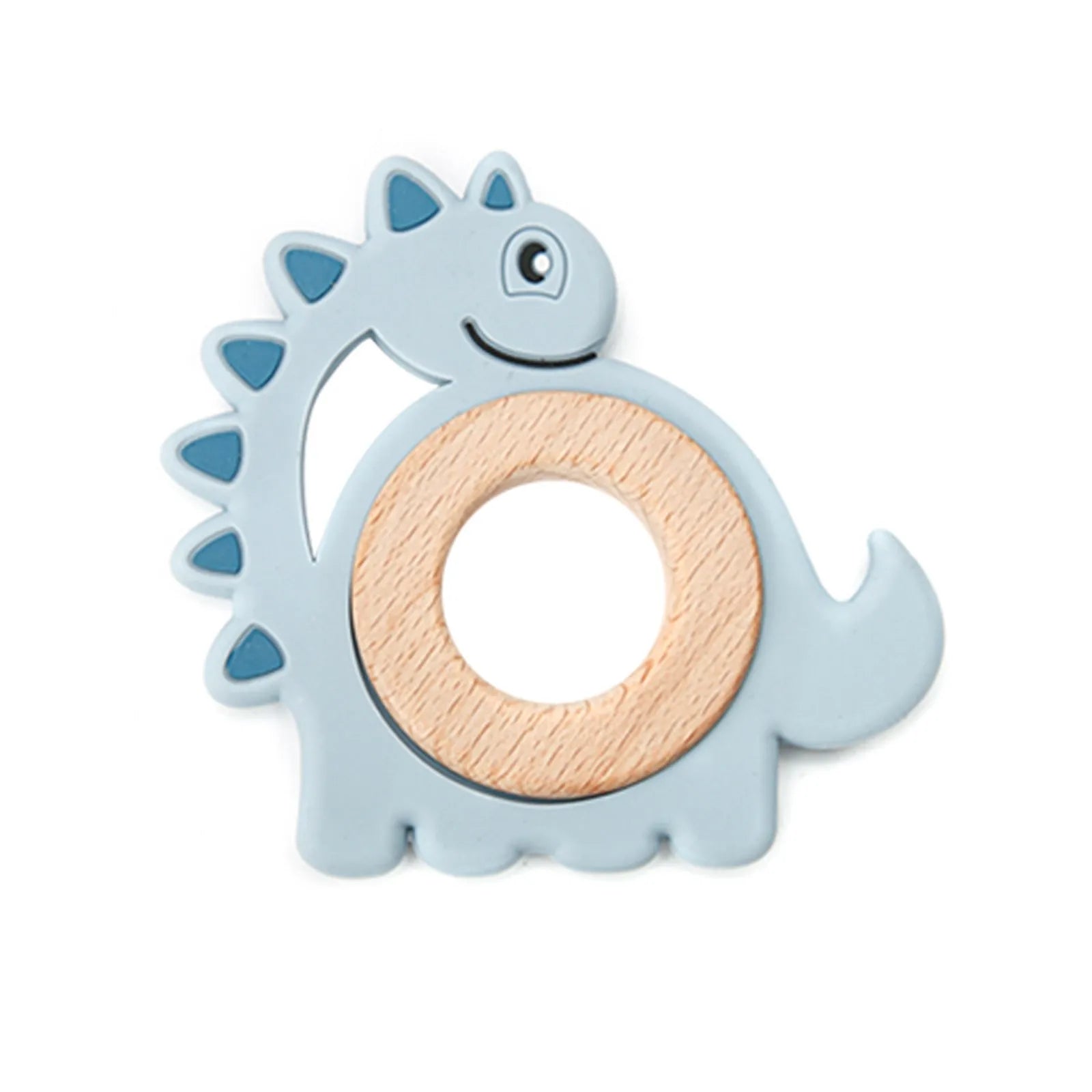 Dinosaur Silicone Wood Ring Teether