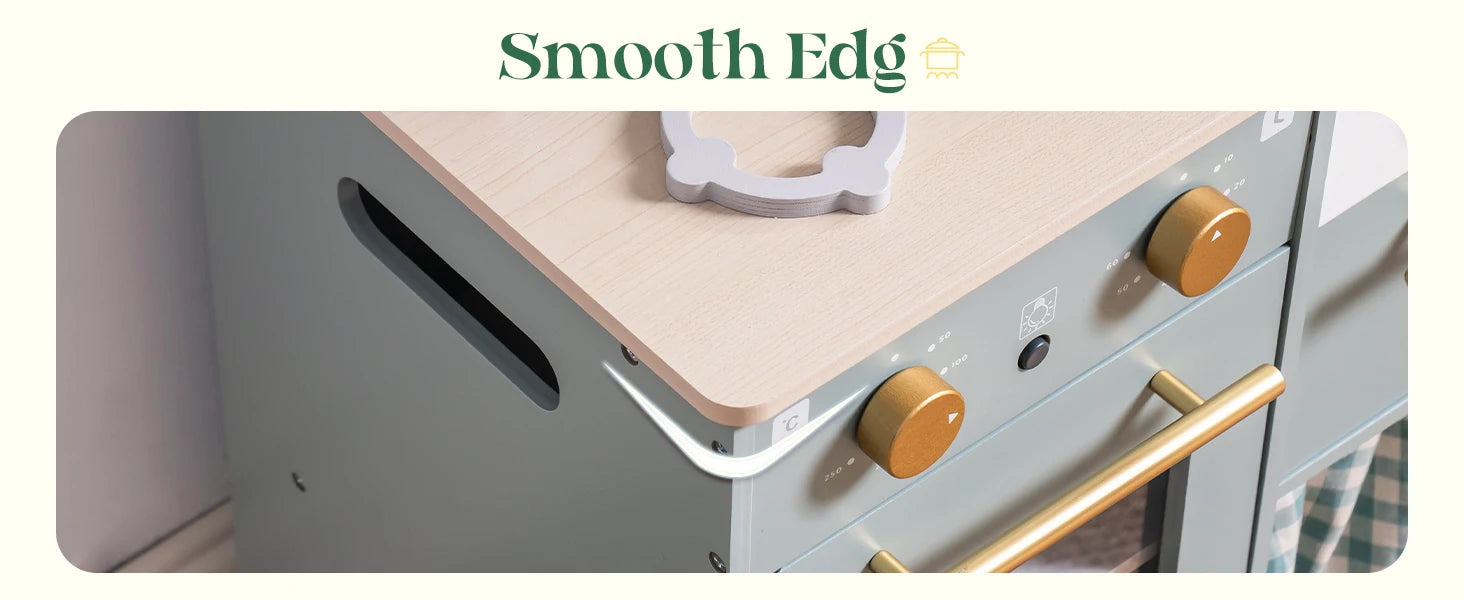 Deluxe Wooden Play Kitchen With Utensils (Now Pre order Only) check description.