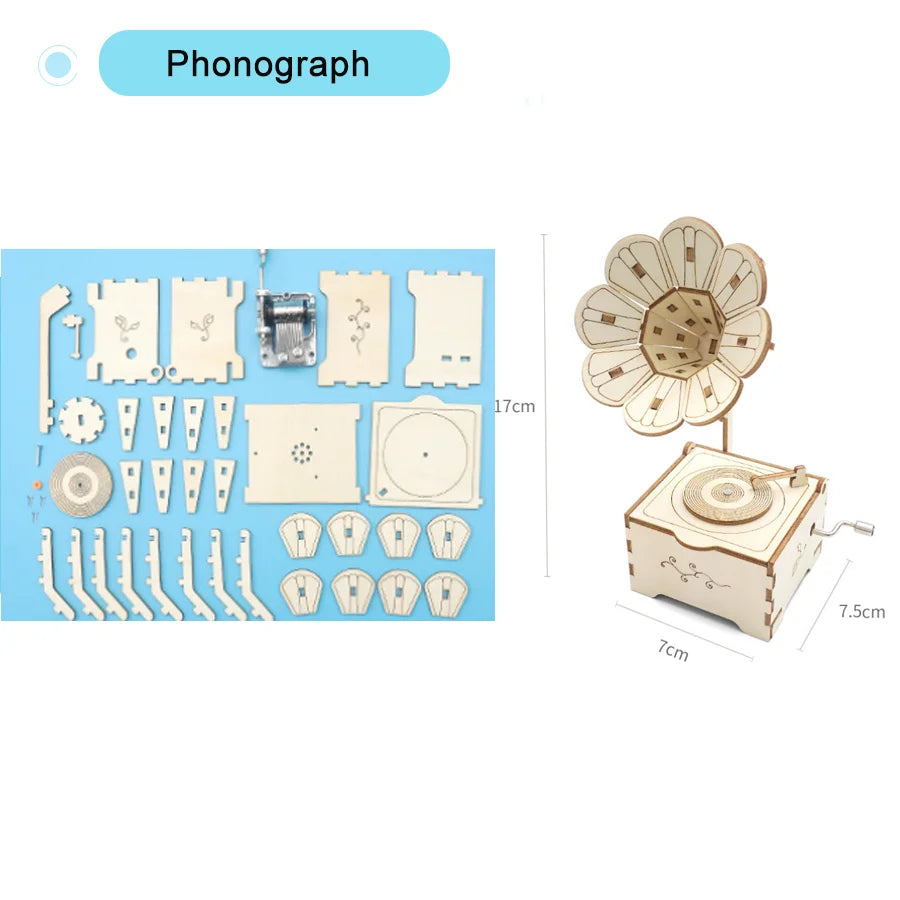 DIY Science Toys Children Educational STEM Kits Car Dinosaur Model Technologia Experiment