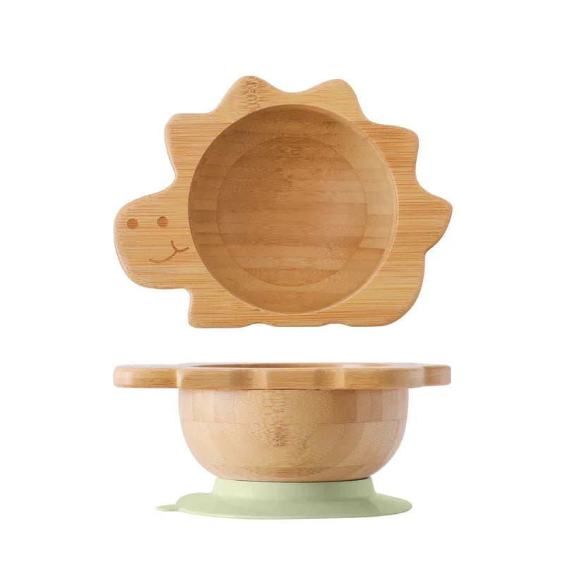 Bamboo wooden Dinosaur Bowl