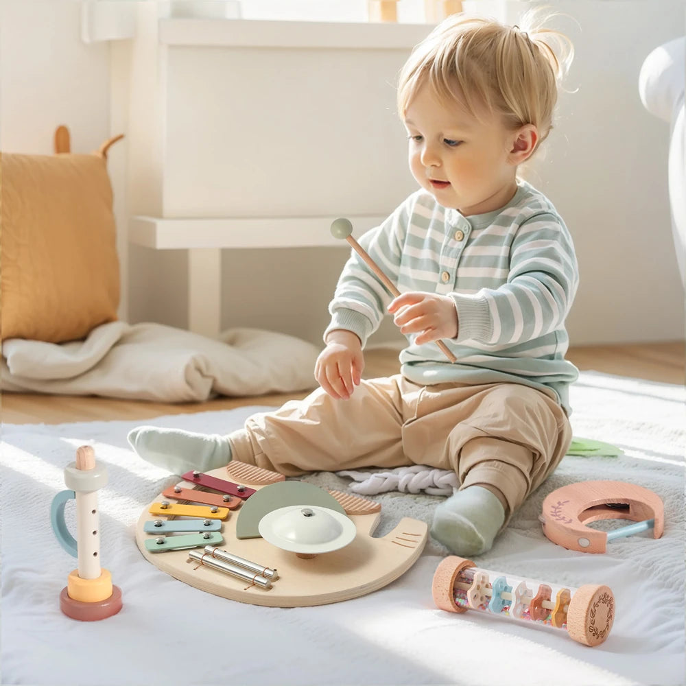 Wooden Montessori Musical Instrument set for Children 0-3 Years