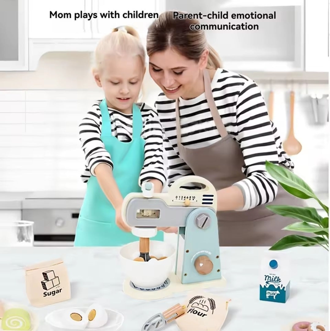 Wooden cake mixer 10pcs set