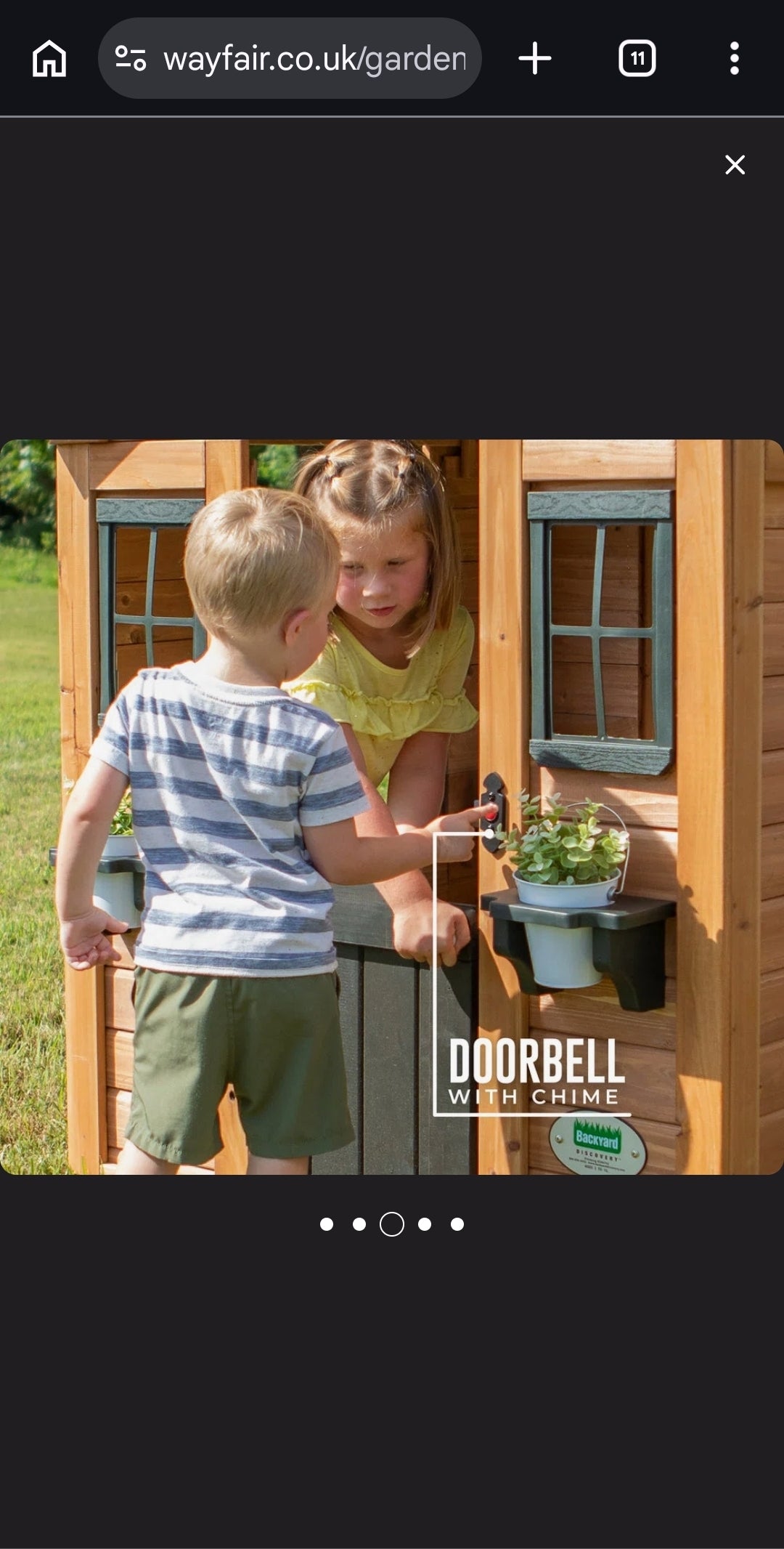 Kids Wooden Play Kitchen Cedar