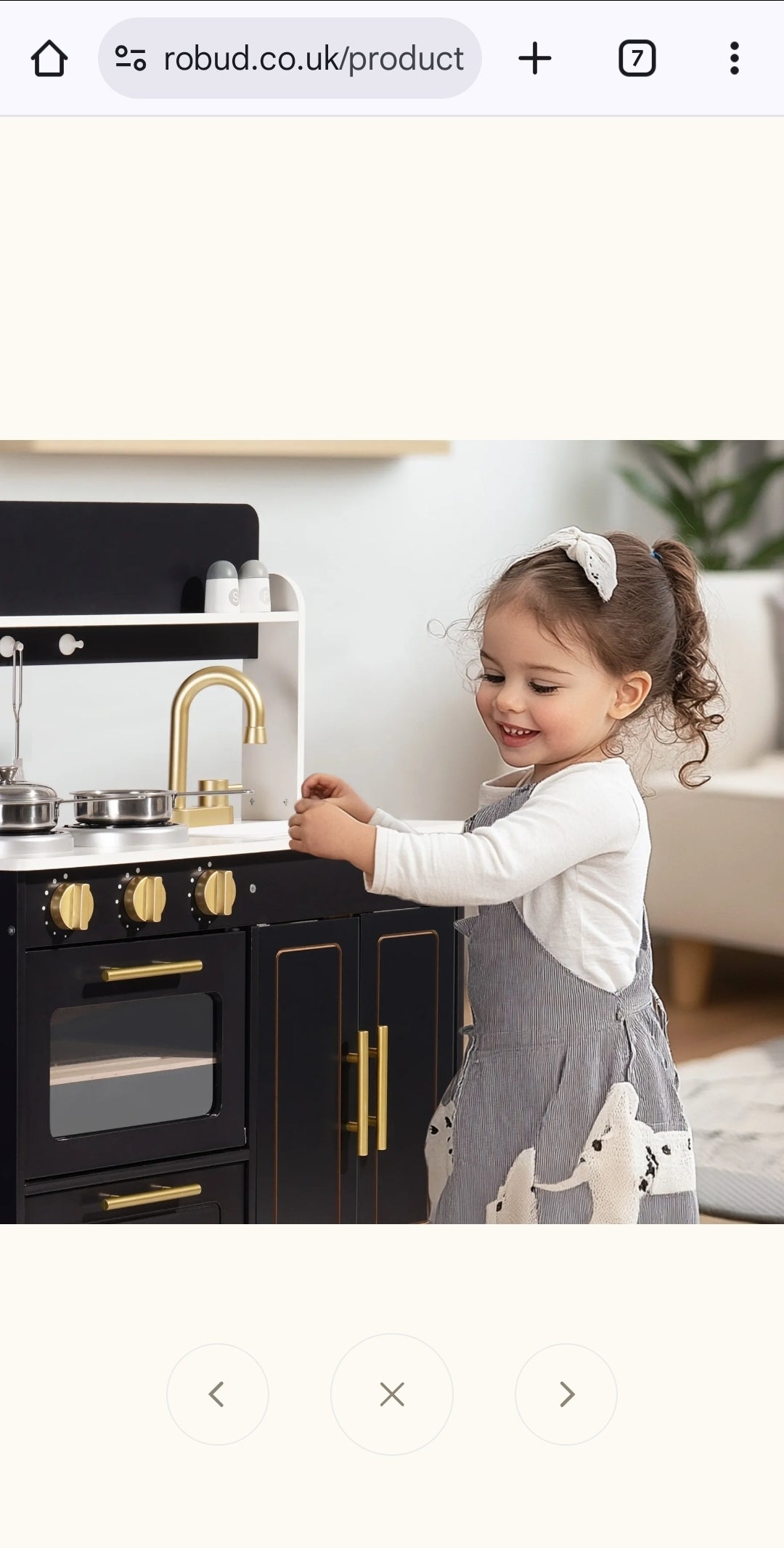 Wooden Play Kitchen Set with Ice Maker and Coffee machine