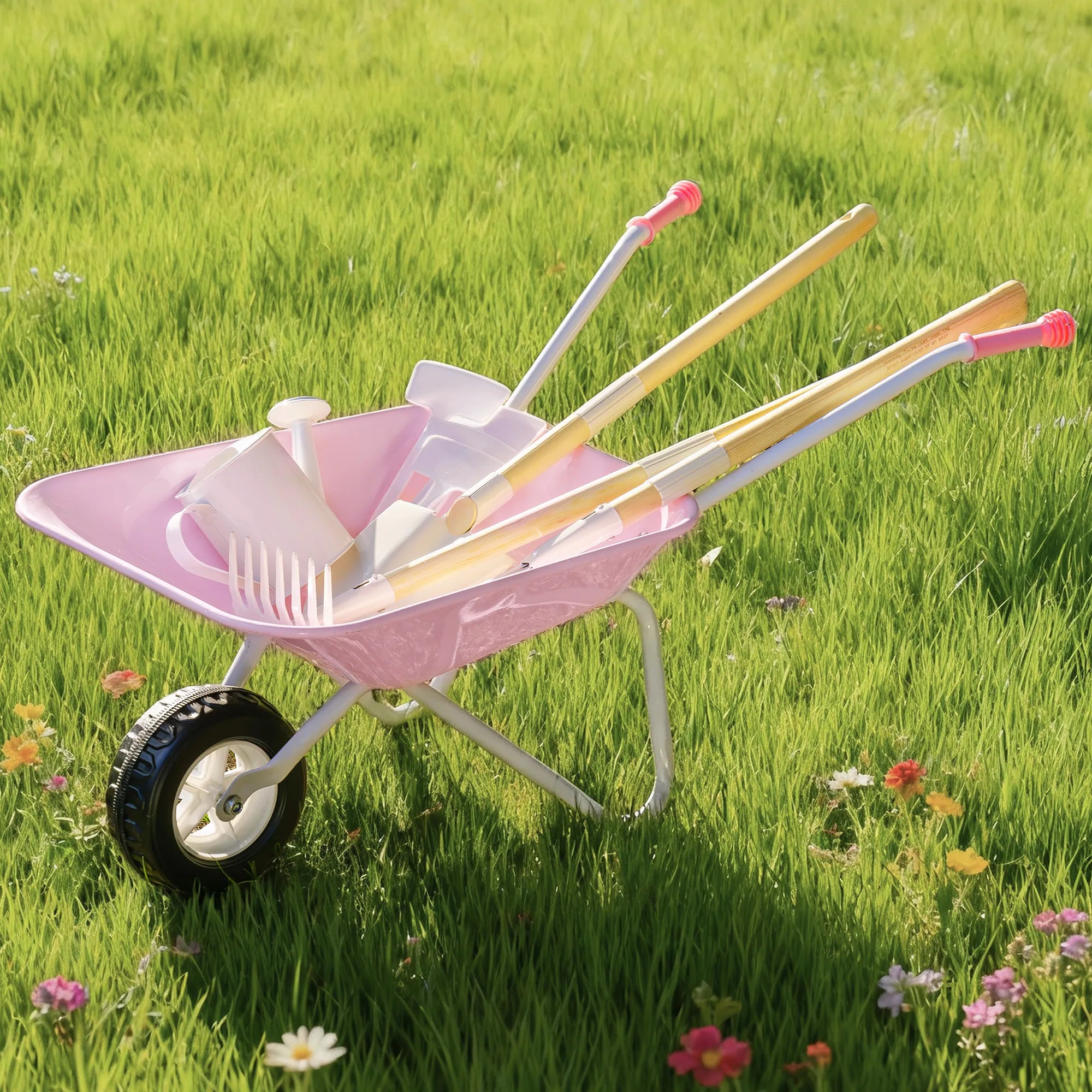 Wheelbarrow with Gardening Set
