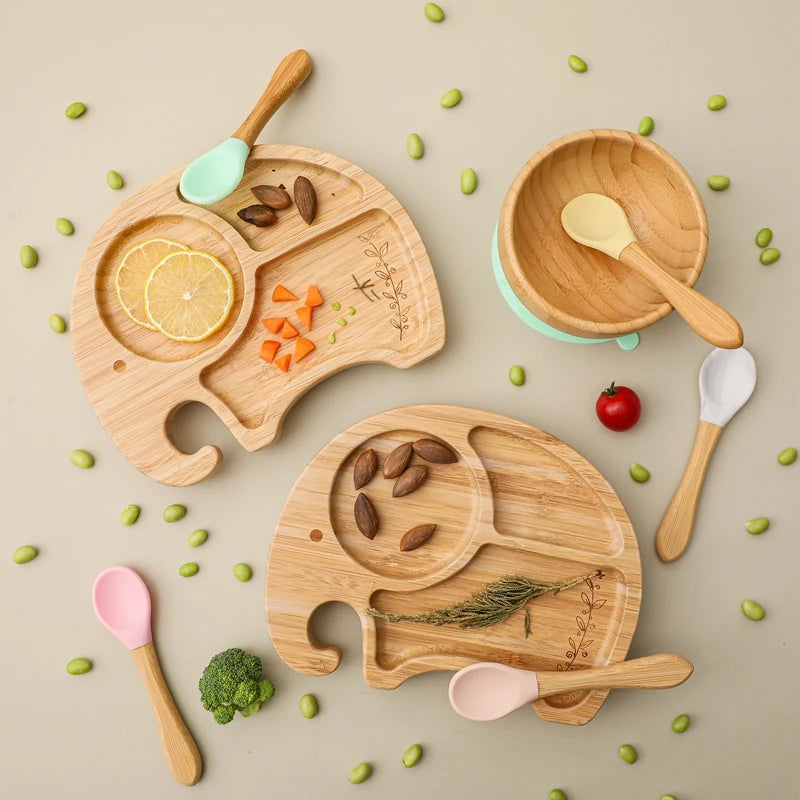 Elephant - Bamboo Tableware Set