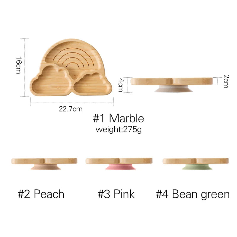 Bamboo Rainbow Plate only