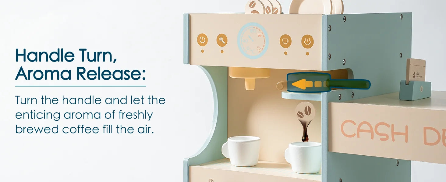 Robotime Robud Kids Grocery Store Pretend Play Supermarket with Checkout Counter Vending Machine Pretend Playset for Boys Girls