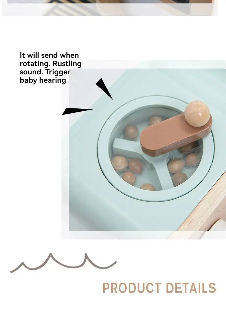 Kids Wooden Coffee Maker Set Simulation Play.