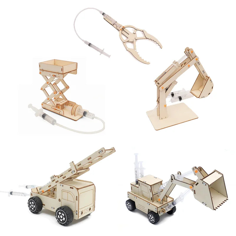 DIY Handmade Small Production Hydraulic Technology Physical Model Science Toy Project