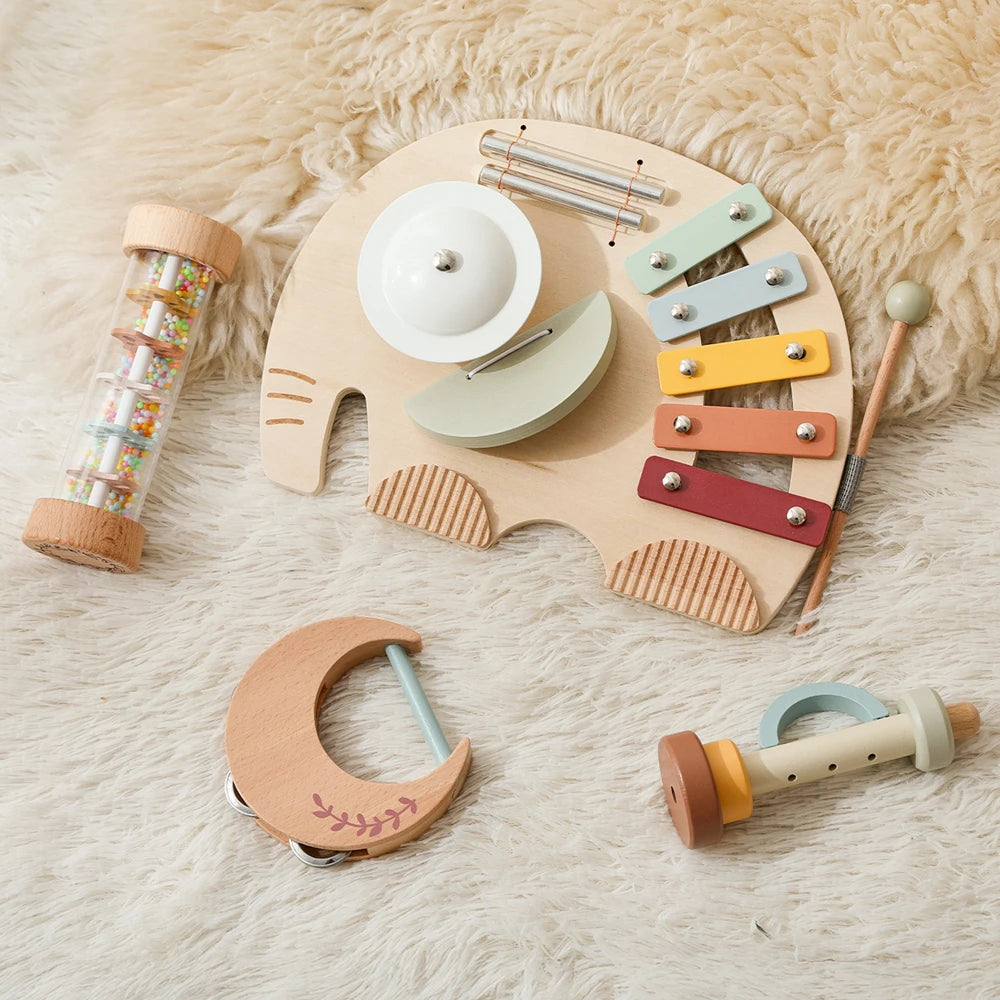 Wooden Montessori Musical Instrument set for Children 0-3 Years