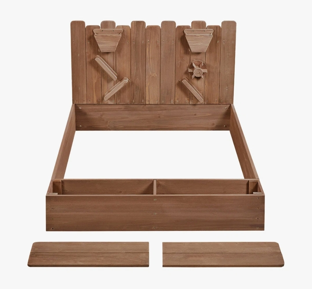 Adventure Sandpit with Sensory Play Panel
