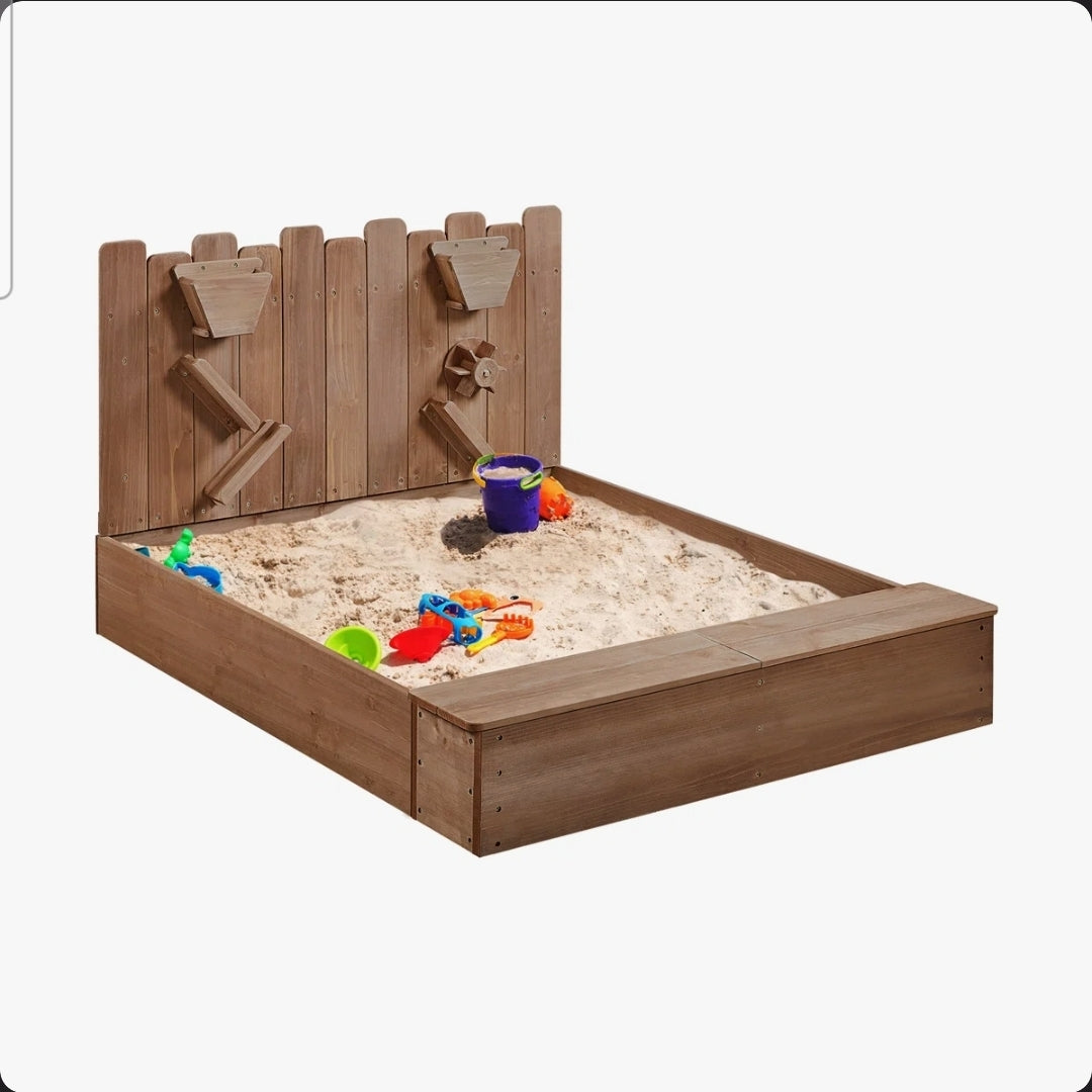 Adventure Sandpit with Sensory Play Panel