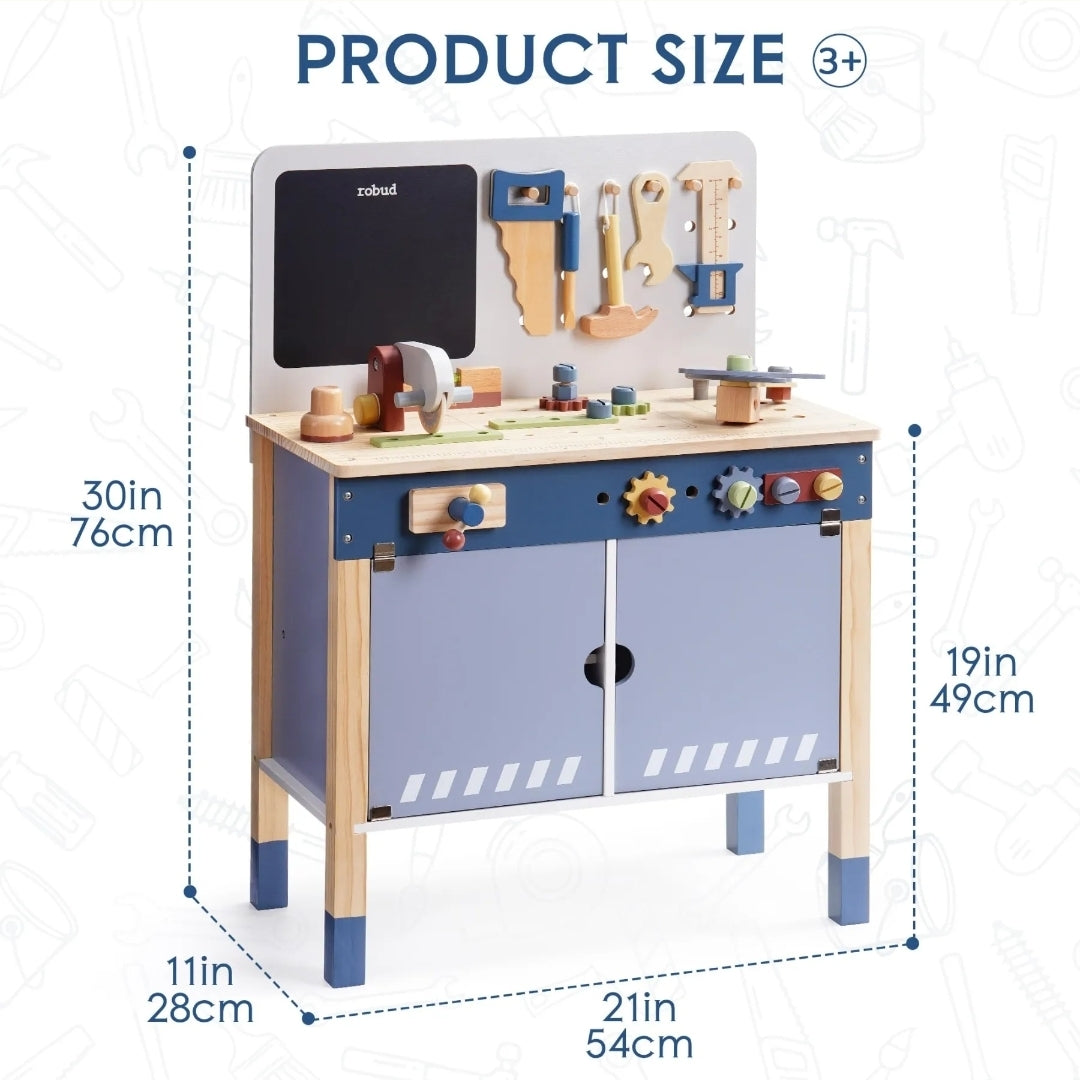 Kids Wooden Tool Bench Workbench