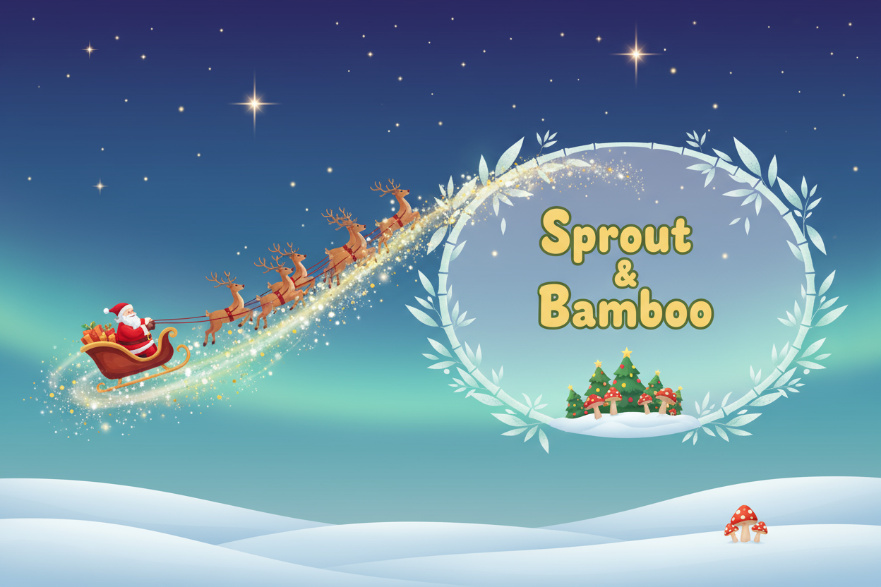 Santa Sleigh Banner for Sprout & Bamboo