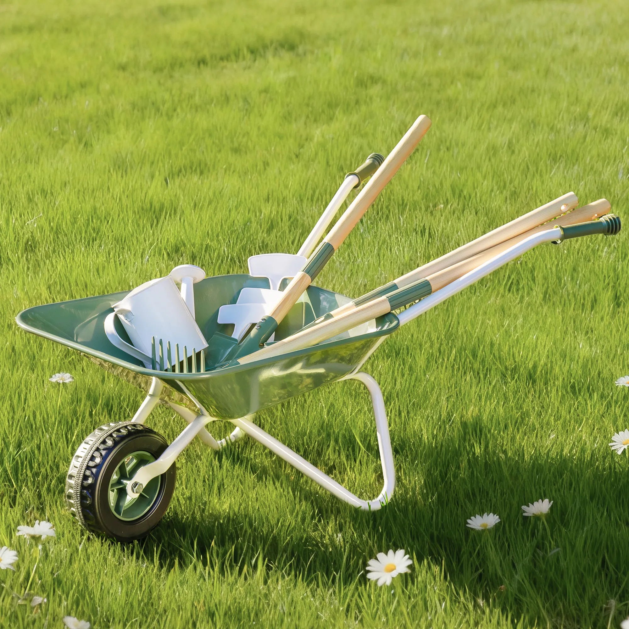 Wheelbarrow with Gardening Set